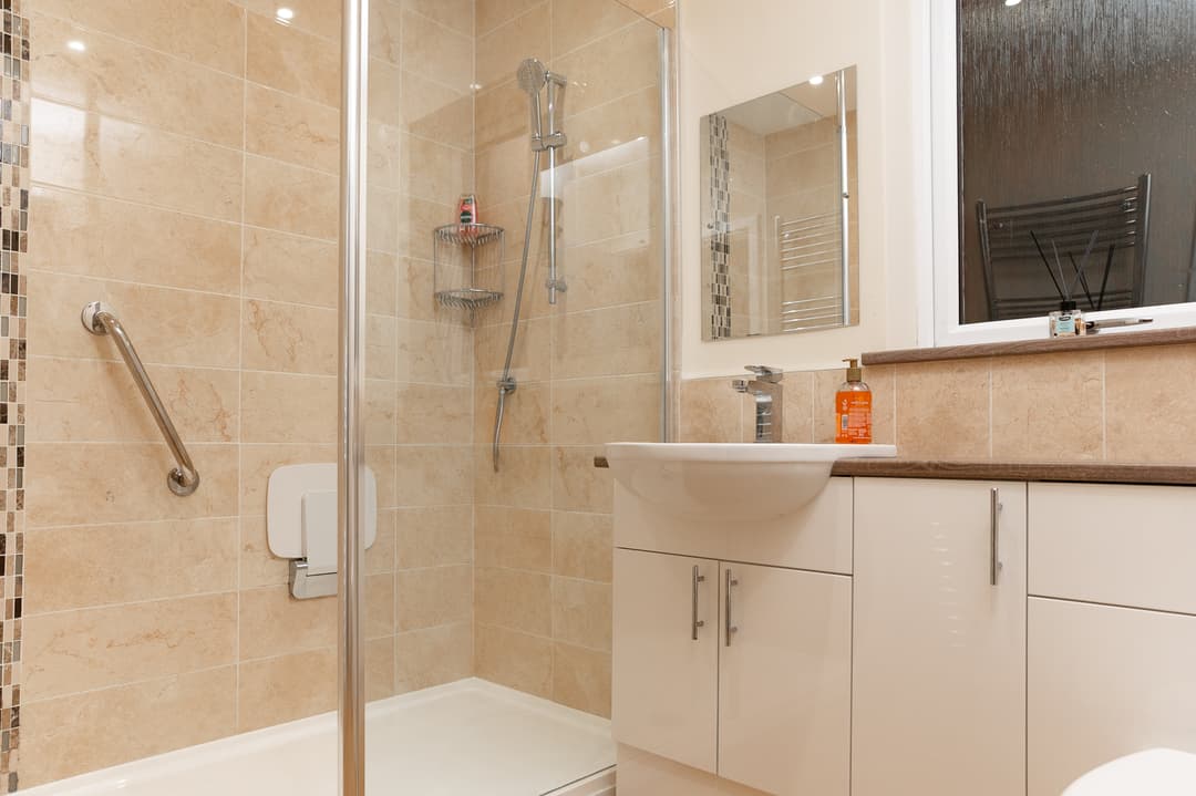 Colorful modern apartment complex